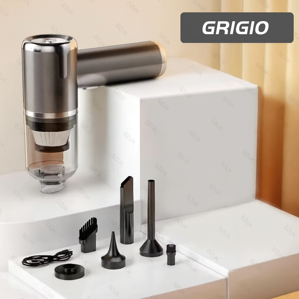 Aspirapolvere Portatile per Auto 120W – Potente, Senza Fili, Ultra-Compatto per Interni Auto e Casa