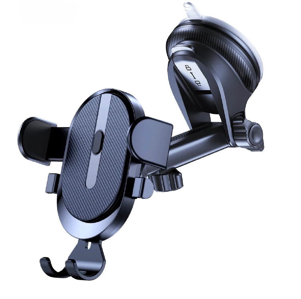 Supporto Auto TOPK – Porta Telefono Universale Rotante con Ventosa e Clip (4.7–6.7”)