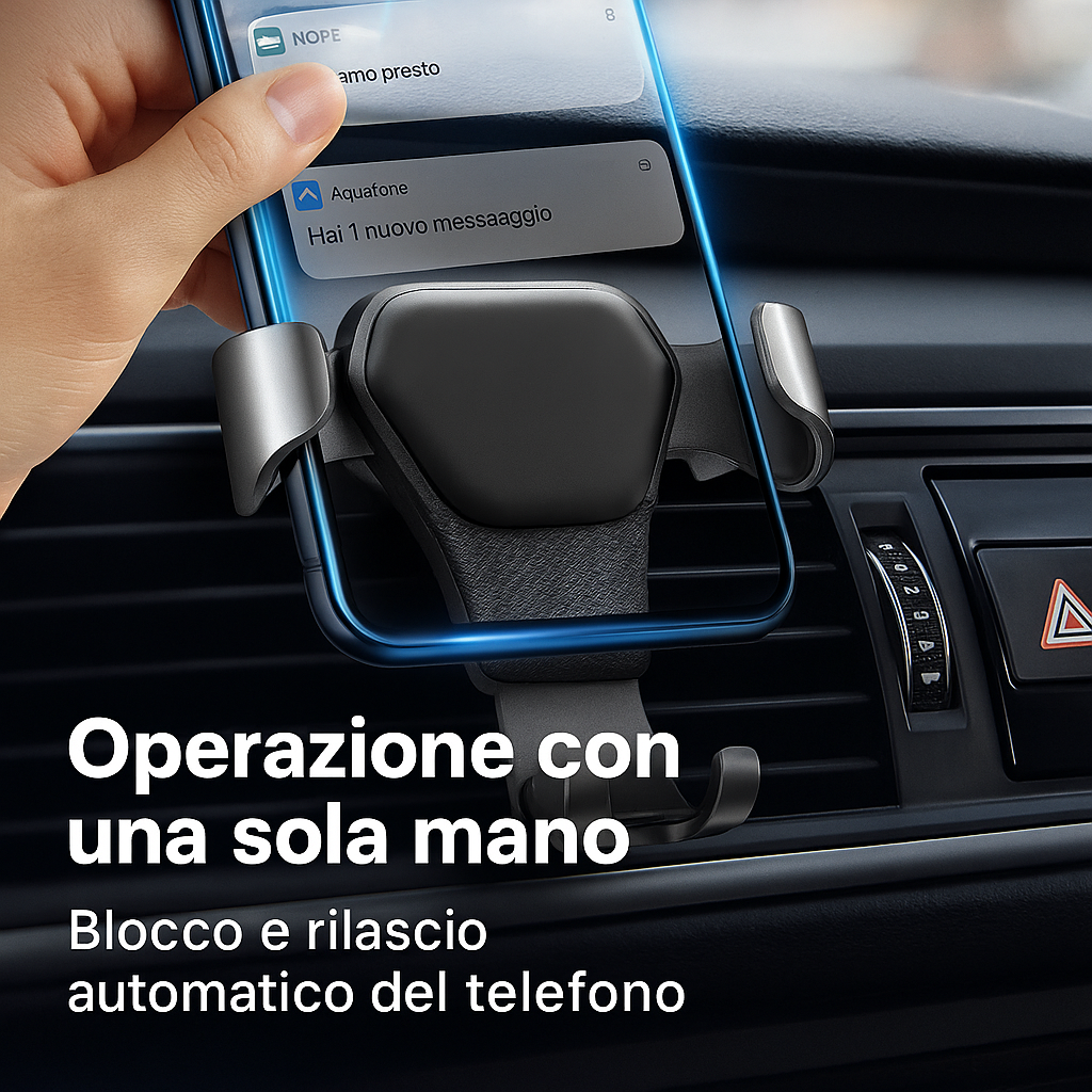 Supporto per Telefono da Auto Universale – Design a Gravità, Installazione Facile e Nessuna Perdita di Segnale 🚗📱
