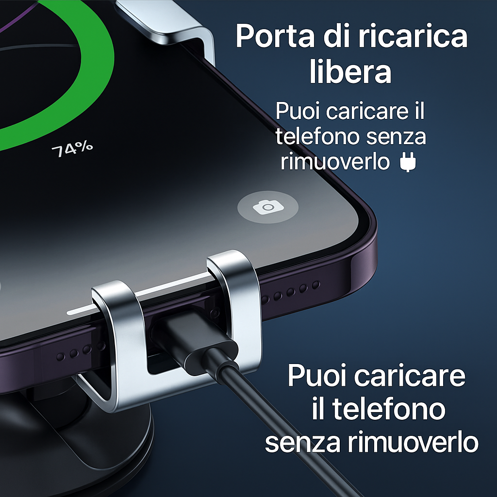 Supporto per telefono auto – Gravità automatica, bocchetta d’aria, design stabile e universale