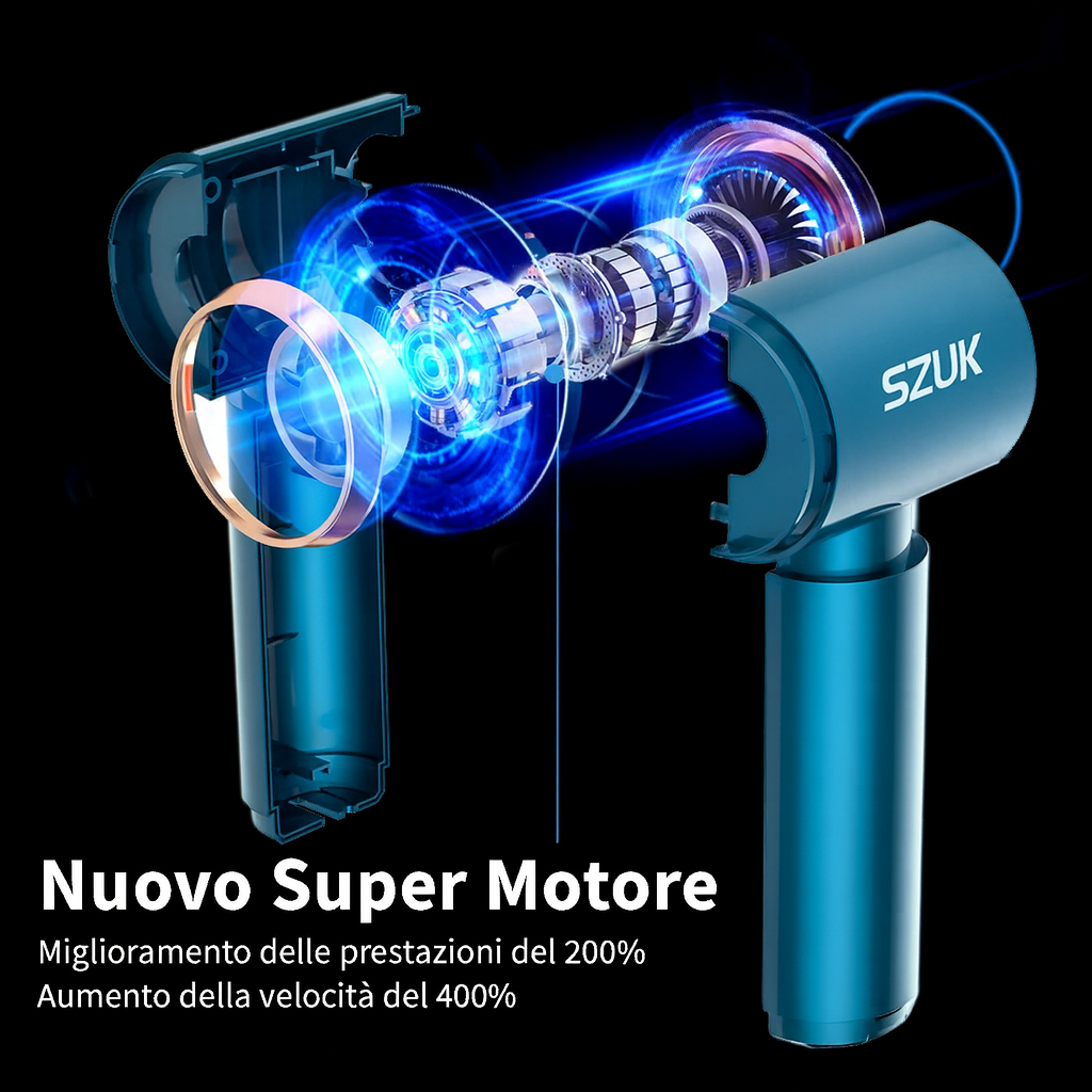 Aspirapolvere Portatile Senza Fili – Potente Aspirazione per Auto, Casa e Tastiera