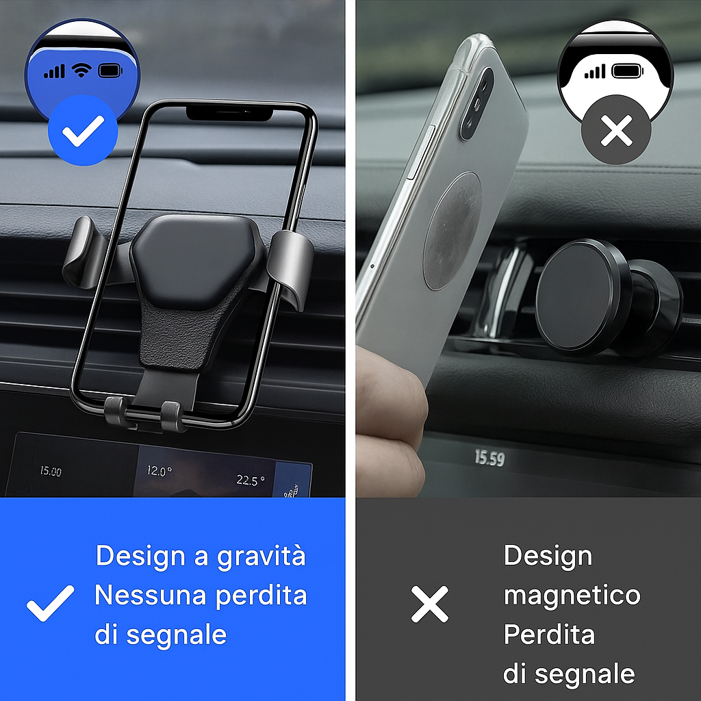 Supporto per Telefono da Auto Universale – Design a Gravità, Installazione Facile e Nessuna Perdita di Segnale 🚗📱
