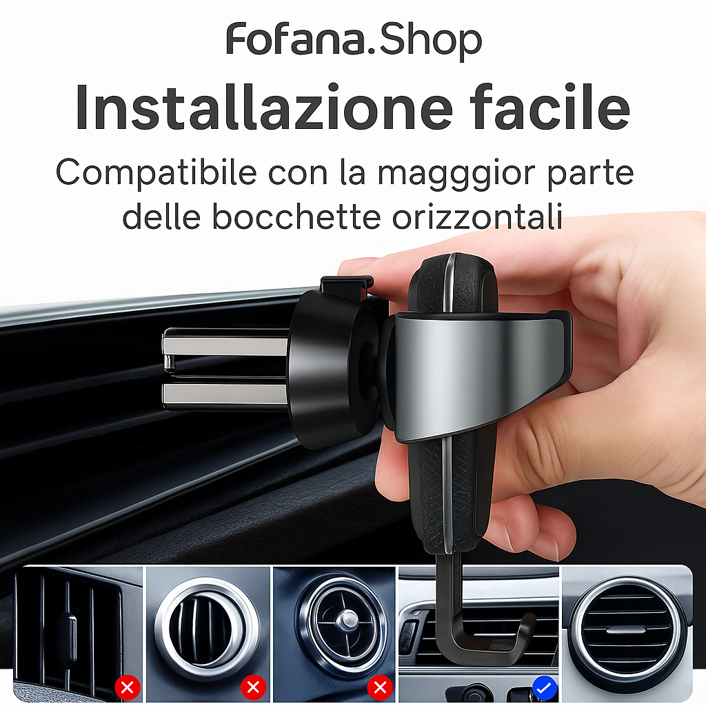 Supporto per Telefono da Auto Universale – Design a Gravità, Installazione Facile e Nessuna Perdita di Segnale 🚗📱