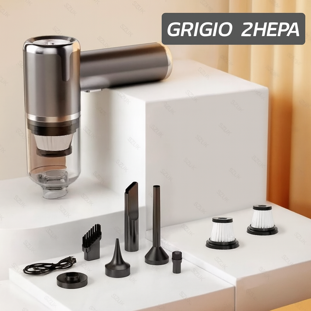 Aspirapolvere Portatile per Auto 120W – Potente, Senza Fili, Ultra-Compatto per Interni Auto e Casa