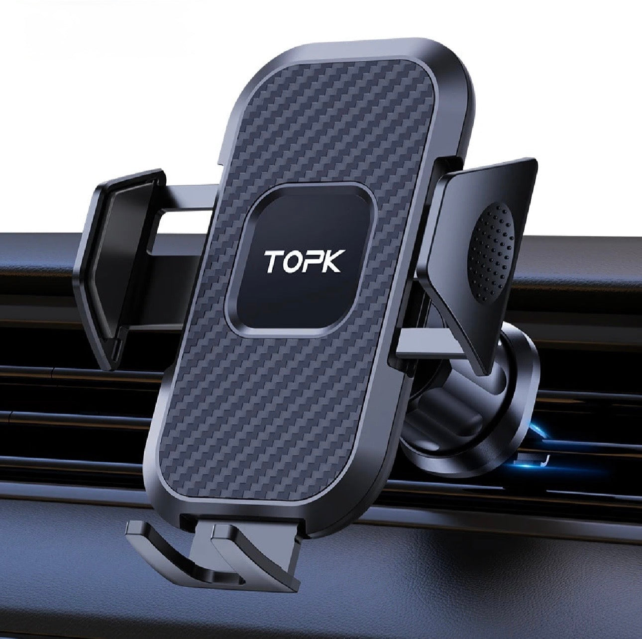 Supporto Telefono Auto TOPK – Rotazione 360°, Installazione a Bocchetta d’Aria