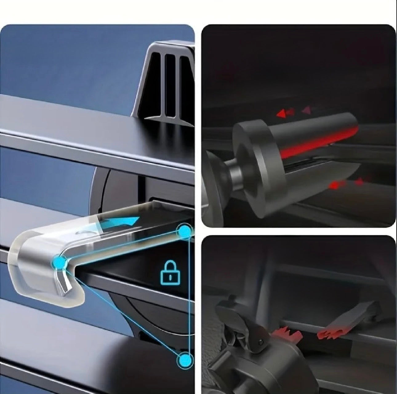 Supporto per telefono auto – Bocchetta d’aria, rotazione a 360°, stabile e universale