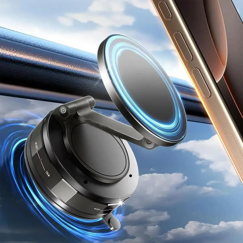 Supporto magnetico per telefono auto – Design MagSafe, rotazione a 360°, pieghevole e compatto